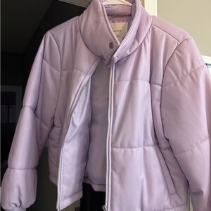 NWT Anthropologie Light Purple Puffer Jacket